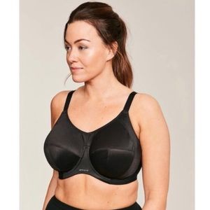 Elomi Energise Bra in Black Size 36GG NWT